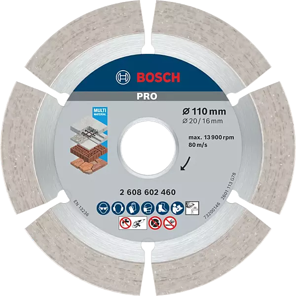 Bosch 110mm diamond cutting disc 10mm(2608615232) — view 3