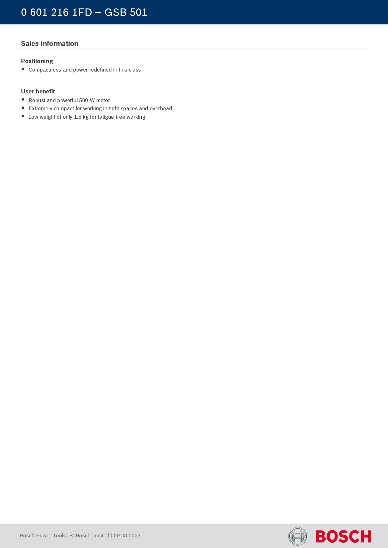 BOSCH GSB501 Impect Drill(06012161FD) — view 4