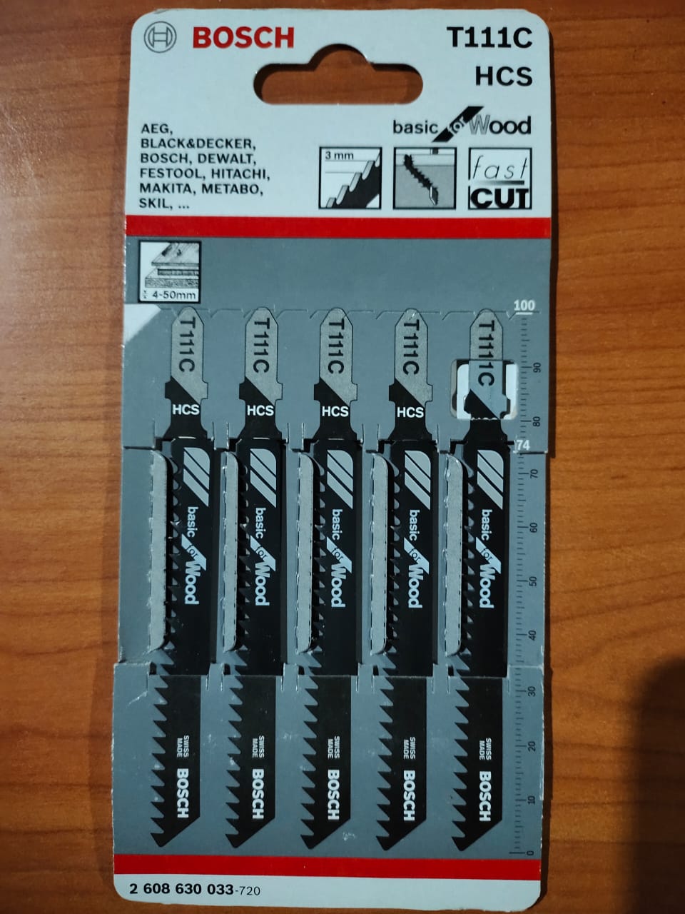 Bosch SAW BLADE SET RB-5ER T111C(PART NO 2608630033) — view 3