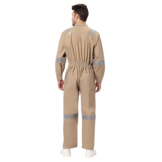 COTTON BOILER SUIT KHAKI COLOR S — view 4