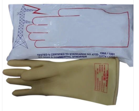Crystal Electric Shock Proof Rubber Gloves 11KV