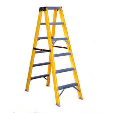 FGD First Floor 10 Feet FIBER GLASS DOUBLE SIDE PLATEFORM STEP LADDER