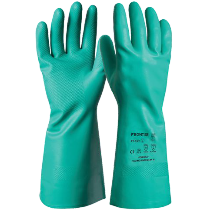 FRONTIER FT551 NITRILE RUBBER GLOVES-14"