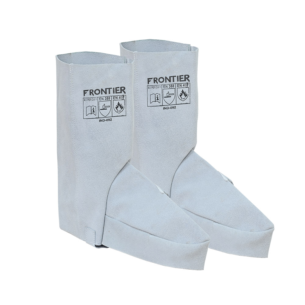 Frontier FT861(UL)(GY)(12)Leather Leg Guard