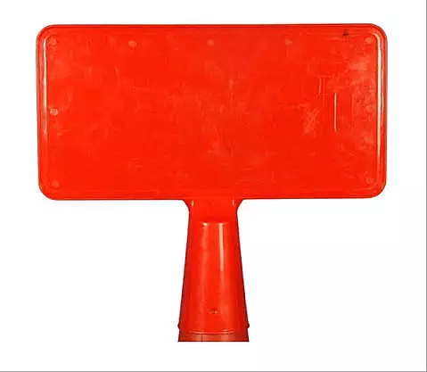 H2 PCMP-PLASTIC CONE MESSAGE PLATE