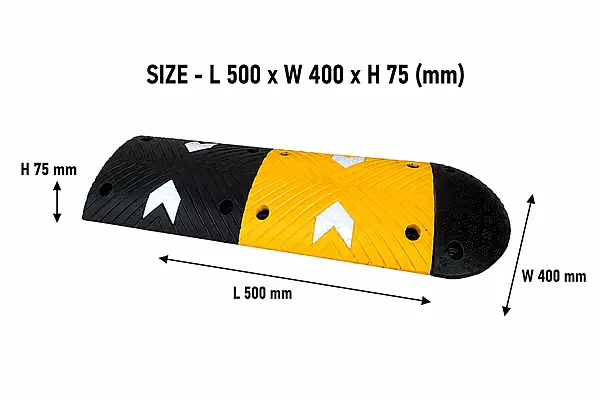 H2 RB75MM-1 Rubber speed breaker