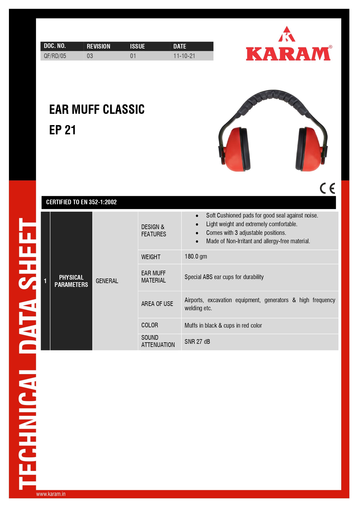 Karam EP21 Ear muff — view 2