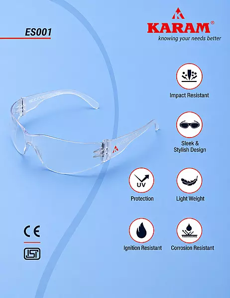 Karam ES001(CLEAR/ANTIFOG)Goggles — view 4