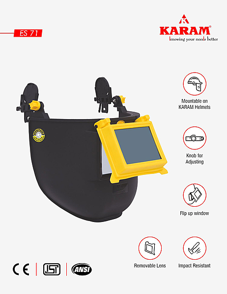 Karam ES71 Welding helmet — view 4