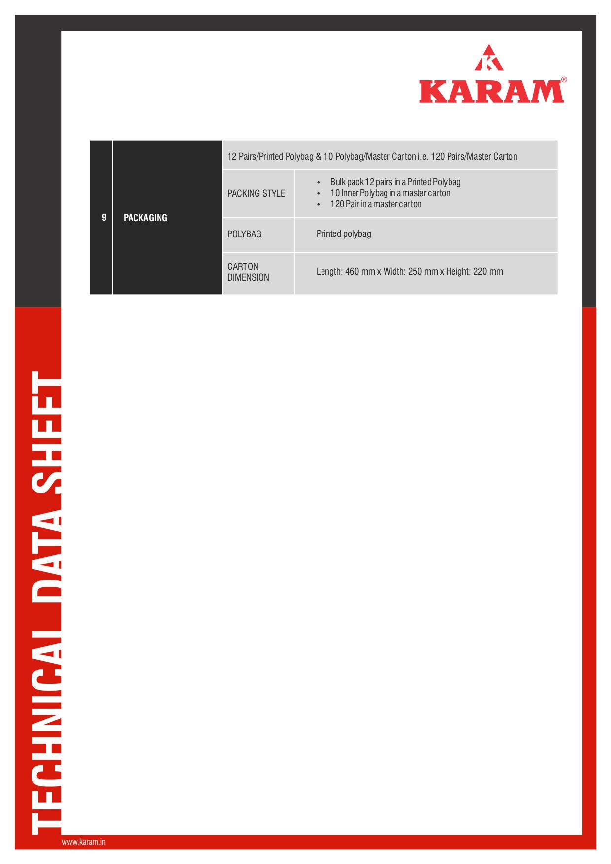 Karam HS31(L)(White Liner with Grey Nitrile Coating Gloves) — view 4