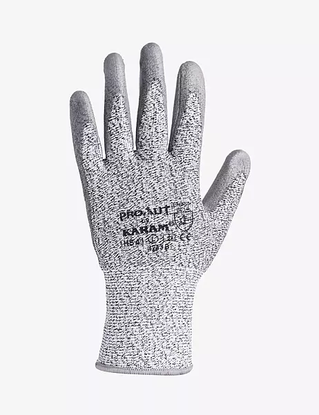 Karam HS41(L)(CUT-2)(HPPE Liner With Grey PU Coating Gloves) — view 2