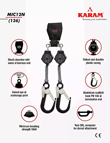 Karam MIC12N(136) Retractable Lanyard Aluminium — view 4