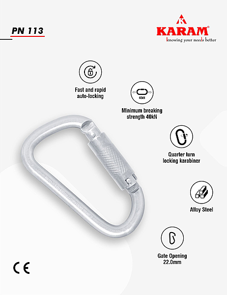 Karam PN113 Steel Karabiner — view 2