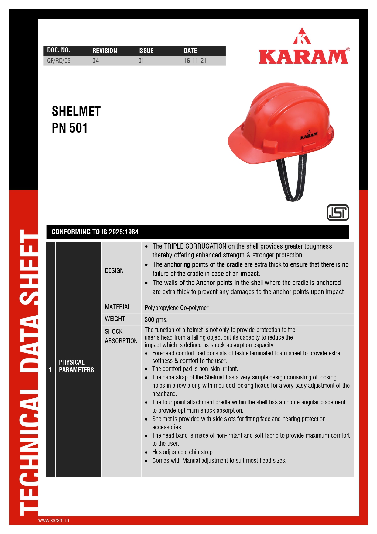 Karam PN501(LAMINATION BLUE)(UA) Helmet — view 3