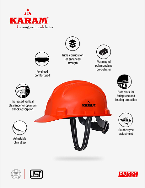 Karam PN521(ORANGE)(UA) Helmet — view 4