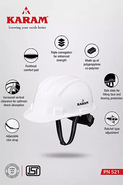 Karam PN521(WHITE)(UA) Helmet — view 3