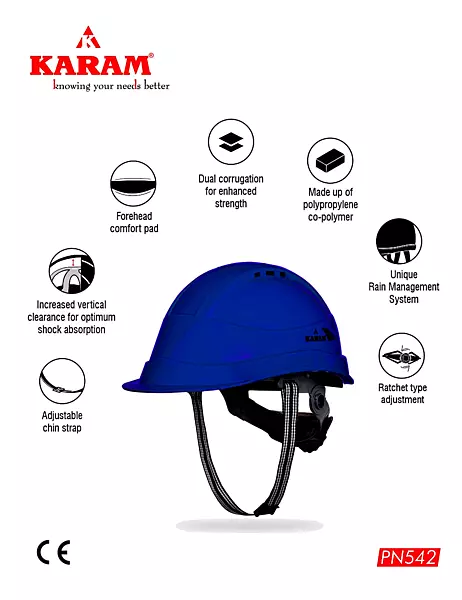 Karam PN542(LAMINATION BLUE) Helmet — view 2
