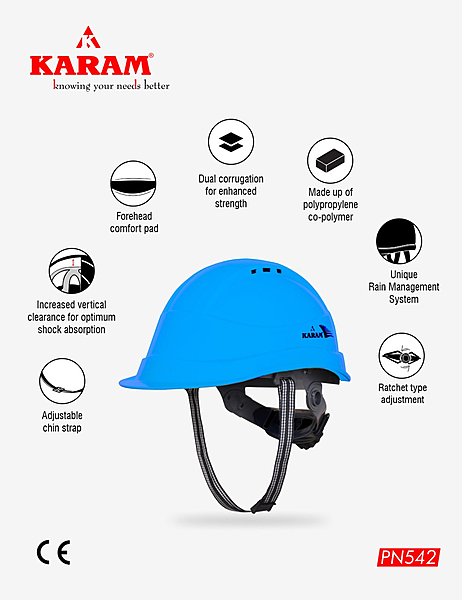 Karam PN542(STAR BLUE) Helmet — view 2