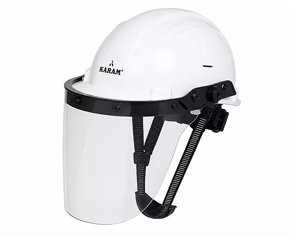 Karam PN542(SUPER WHITE) Helmet WITH ES51 FACE SHEILD