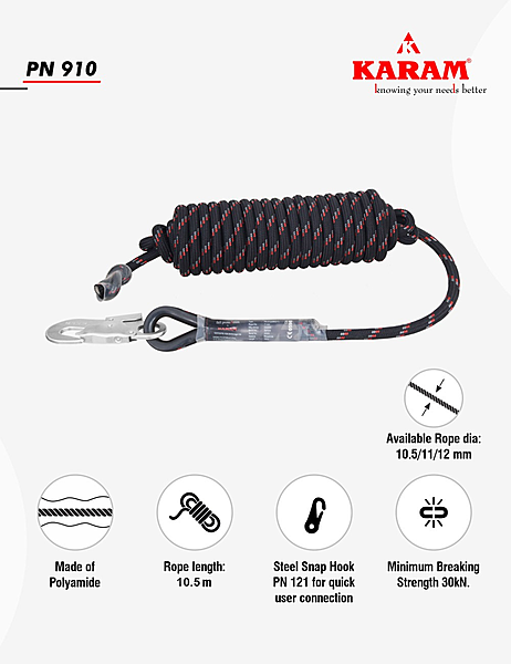 Karam PN910(KRKD10.5)(121) Karamental Rope L -10 MTR — view 4