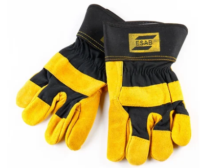 Leather Hand Gloves Heavy duty - yellow